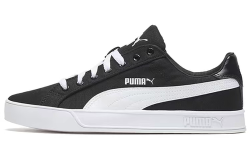 PUMA Smash Vulc  低帮 板鞋 男女同款 黑白374754-02