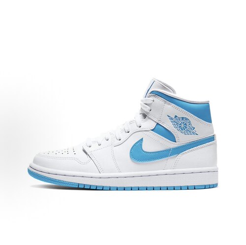 Air Jordan 1复古潮流运动休闲鞋中帮/北卡蓝BQ6472-114 伟仓