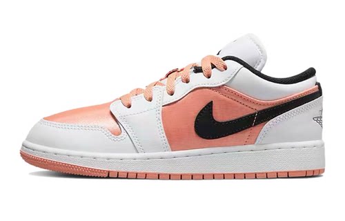 Air Jordan 1 Low (GS) 复古篮球鞋 白粉黑 DM8960-801
