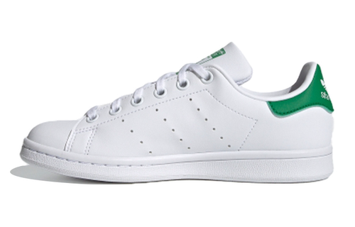 adidas originals Stan Smith J 复古休闲板鞋 女款 白绿FX7519