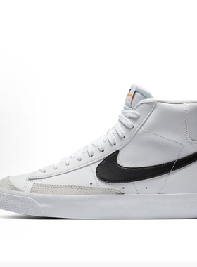 NikeBlazer '77 舒适GS 中帮 板鞋 白黑DA4086-100义乌FC仓