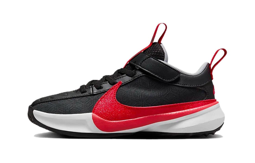 Nike Freak防滑耐磨 低帮 儿童休闲鞋 黑红色 中小童 DZ4485-004
