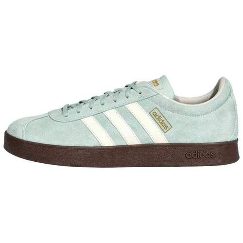 ‘adidas Vl Court Classic 舒适百搭 德训鞋 女款 绿色 KH5552