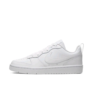 耐克Nike Court Borough Low 2纯白色女鞋透气板鞋BQ5448-100传奇