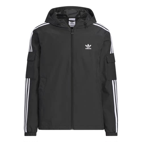 adidas originals STAG TRACK 休闲简约百搭连帽夹克外套KB1945