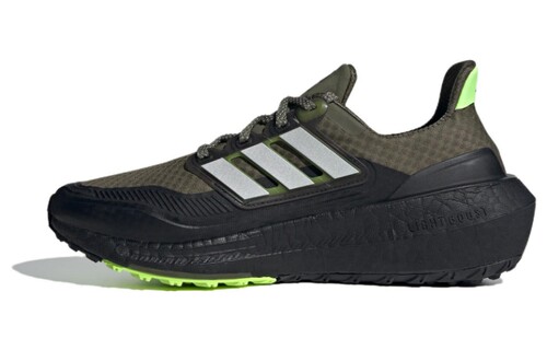 adidas Ultraboost Light 舒适透低帮 跑步鞋 男款 橄榄绿 IF6530