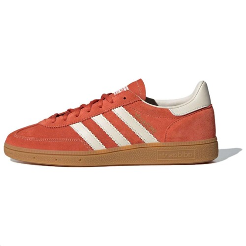 adidas originals Hand防滑耐磨 中帮 板鞋 男女同款 红白 IG6191