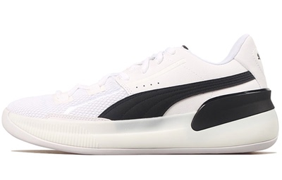 Puma Clyde Hardwood Team 低帮实战篮球鞋 白黑 194454-01