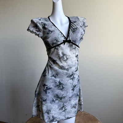 2026春夏新款休闲高腰显瘦连体裙式女泳衣泡温泉度假泳装4250