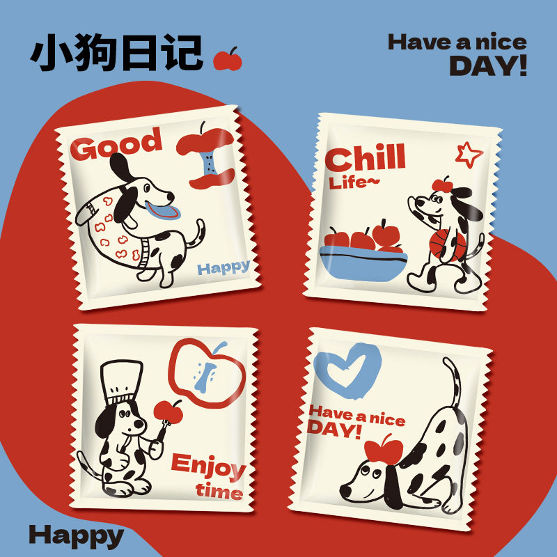 【原创设计】一次性手套独立包装加厚手套餐饮糖水烘焙商用定制