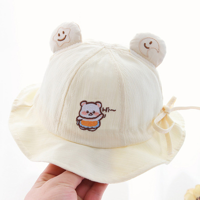 宝宝防晒帽6到12个月婴儿遮阳帽