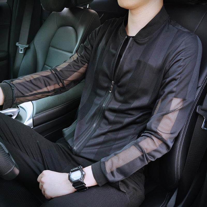 防晒衣男士外套夏季防晒服超薄透气镂空男装帅气皮肤衣夏装防晒衫