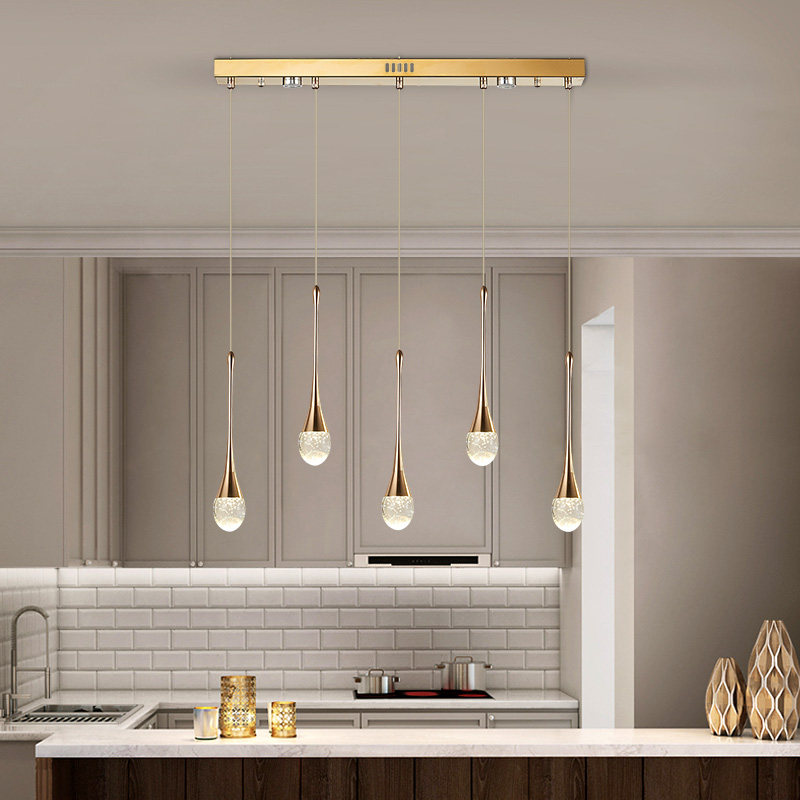 餐厅吊灯 简约现代长条led餐桌吧台灯创意个性北欧网红轻奢水晶灯,家装灯饰光源,餐厅吊灯,淘宝优惠券,粉丝福利购,淘宝优惠卷