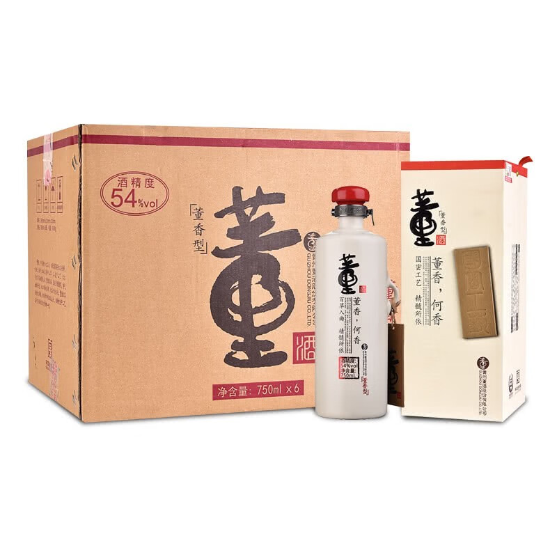 贵州董酒何香董香型54度粮食酒750ML*6瓶整箱装送礼婚宴假一赔十