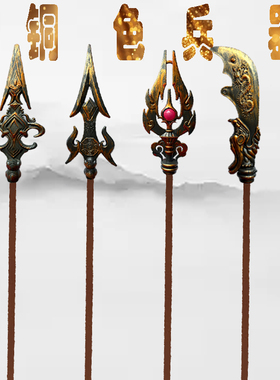 2026新款升级古铜色兵器龙头关刀玩具护摩之杖景区广场热销仿真款