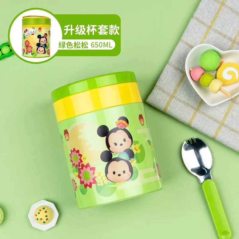 迪士尼保温饭盒宝宝304不锈钢