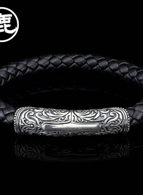 美国威廉亨利男士手链户外配饰手工制作虎眼石个性手环