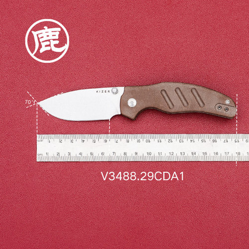 KIZER凯泽户外装备小折刀 野营露营多用途折叠小刀V3488