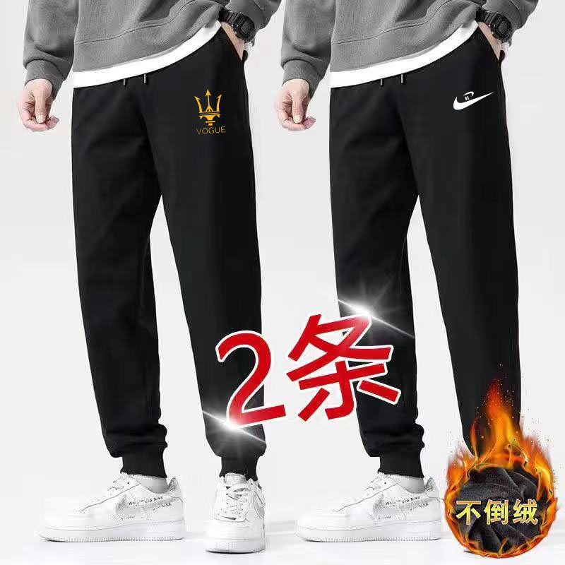 束脚冬季外穿加绒加厚保暖长裤