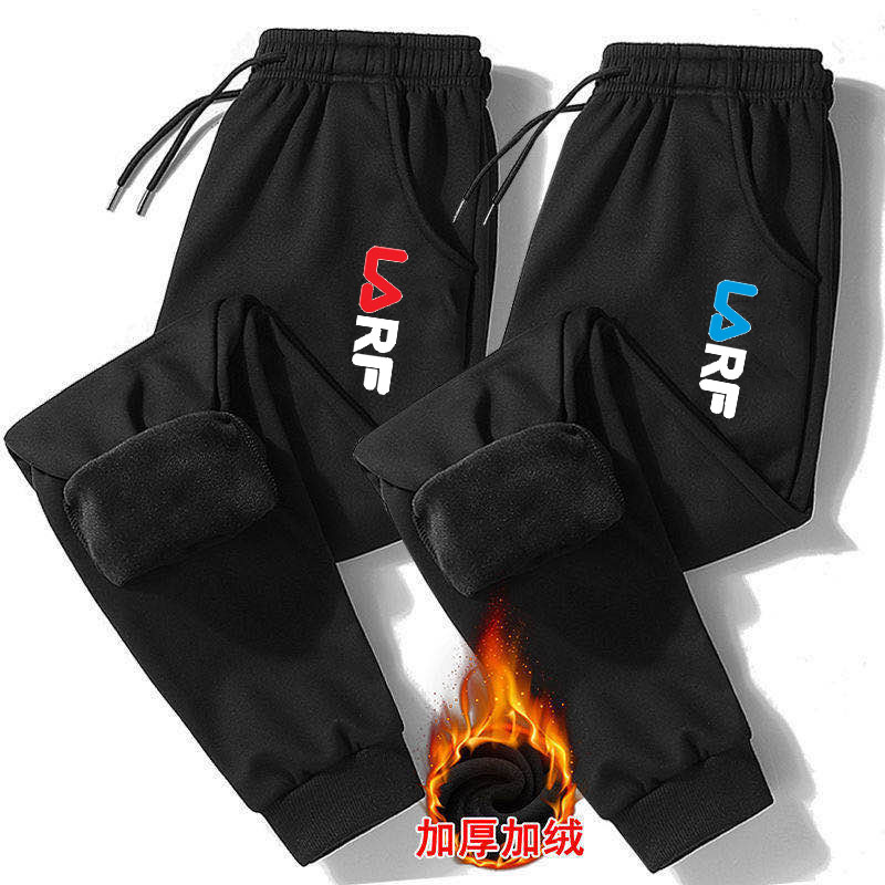 秋冬季加绒保暖长裤男士休闲裤男青年大码运动裤韩版潮流宽松裤子