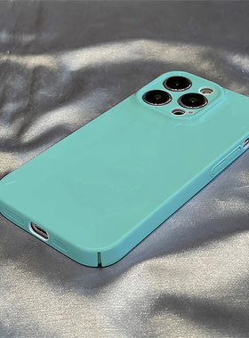 蒂芙N蓝色适用苹果17AIR手机壳14/15plus新iphone16promax全包SE3/2菲林XR/XS硬壳7/8保护套12/13mini高档11