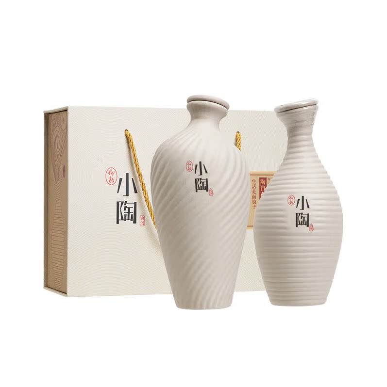 仰韶彩陶坊小陶52度陶融型河南白酒480ml+258ml礼盒装泥陶瓶装图片