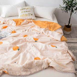 夏天盖的薄被子水洗棉夏凉被双人加大空调被可机洗冷感夏被单人被