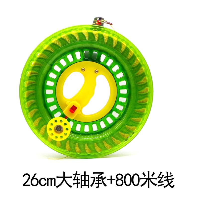 风筝线盘带线新款风筝线轮盘儿童成人手握收线轮专用大轴承防倒转