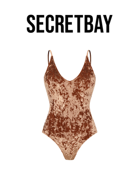SECRETBAY Santorini Caldera系列斑驳丝绒连体式泳衣 SQ82404