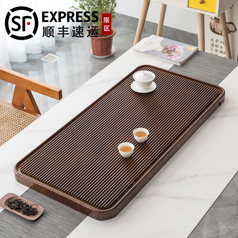 电木款整块茶盘家用2025新款功夫茶具实木茶台排水小型办公室轻奢