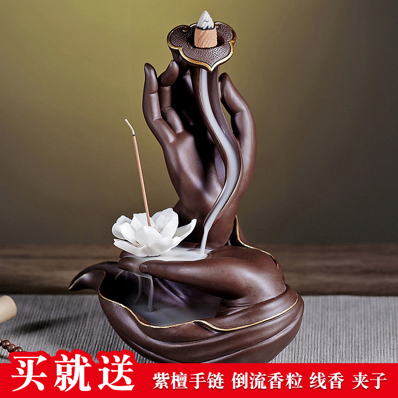 Backflow Incense burner household originality Cinnabar Vaporizer Decoration indoor Aloe Buddhist mood Lucky Sandalwood Xiangjianin the Home accessories , Vaporizer  category - from Buy2taobao.com to provide professional Taobao agent buy service