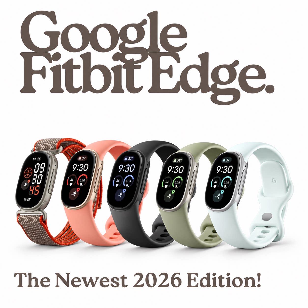 2026新款谷歌fitbit Air Edge智能手环 运动睡眠监测手表美国直邮