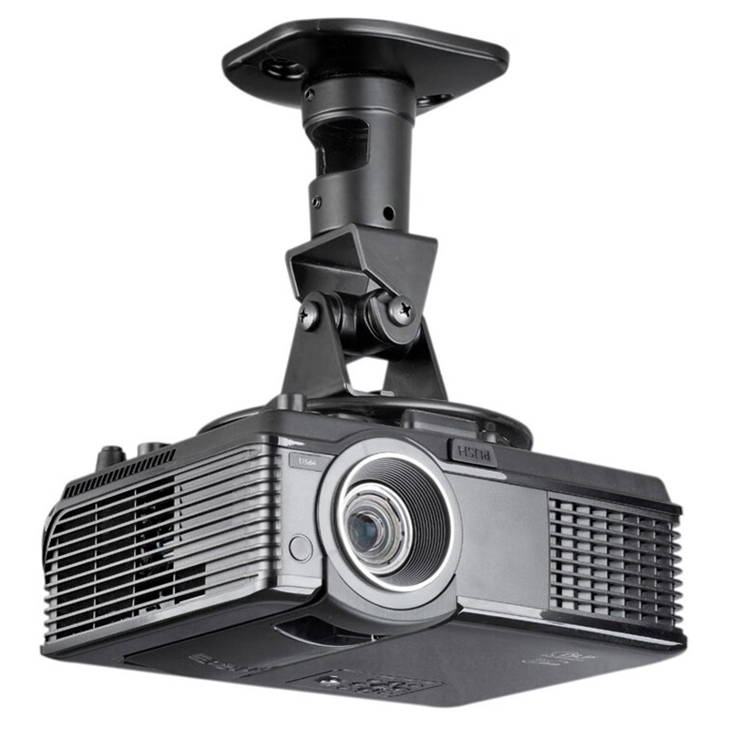 通用型加厚全铝合金材质 投影机吊架安装架 360&deg;多向调节投影仪吊架挂架支架 吸顶吊装壁挂3孔4孔投影仪适用