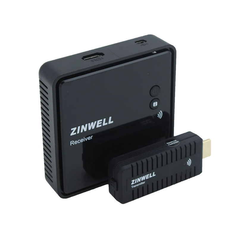 ZINWELLWHD-100无线影音传输器WHDI技术硬件同步传输10米传输