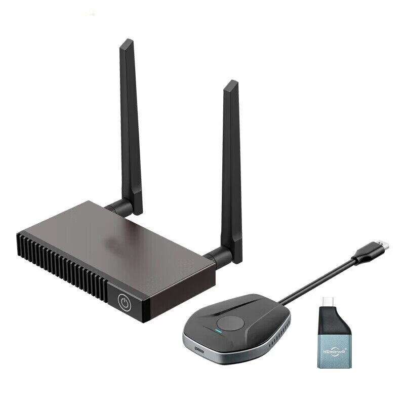 快投派企业无线投屏器H22 HDMI传输器4K高清手机平板笔记本同屏50米距离 支持麒麟统信等国产系统