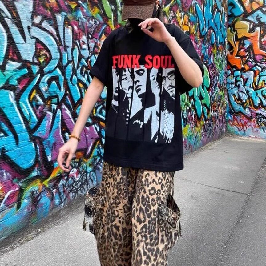 潮牌美式重磅T恤短袖男女装
