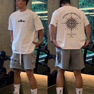 休闲美式 重磅纯棉 T恤宽松夏季 短袖 cleanfit简约百搭ins 2025新款