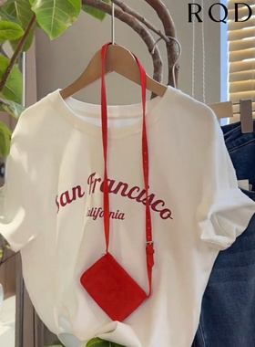 大码女装2026夏季新款胖MM遮肚显瘦字母印花圆领正肩短袖T恤上衣