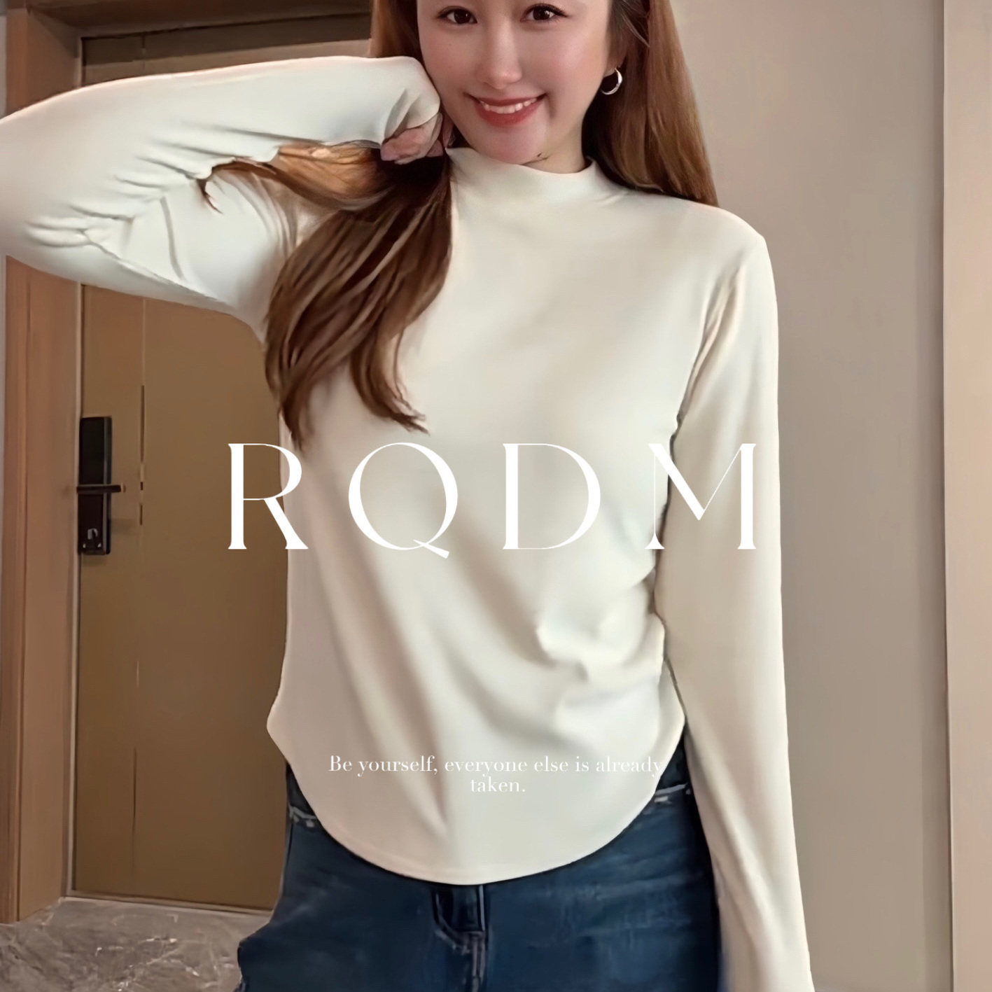 大码女装2025秋冬新款胖MM白色加绒内搭打底立领正肩长袖T恤上衣,女装/女士精品,T恤,淘宝优惠券,粉丝福利购,淘宝优惠卷