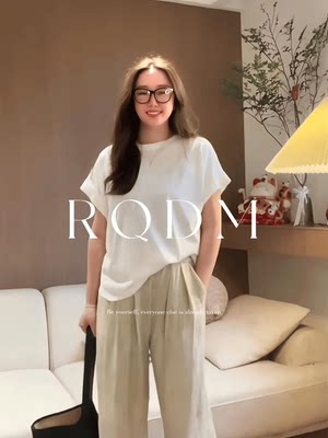 显瘦小飞袖圆领正肩短袖T恤上衣