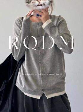 大码女装2026春秋新款胖MM时尚休闲宽松百搭长袖针织衫慵懒风上衣