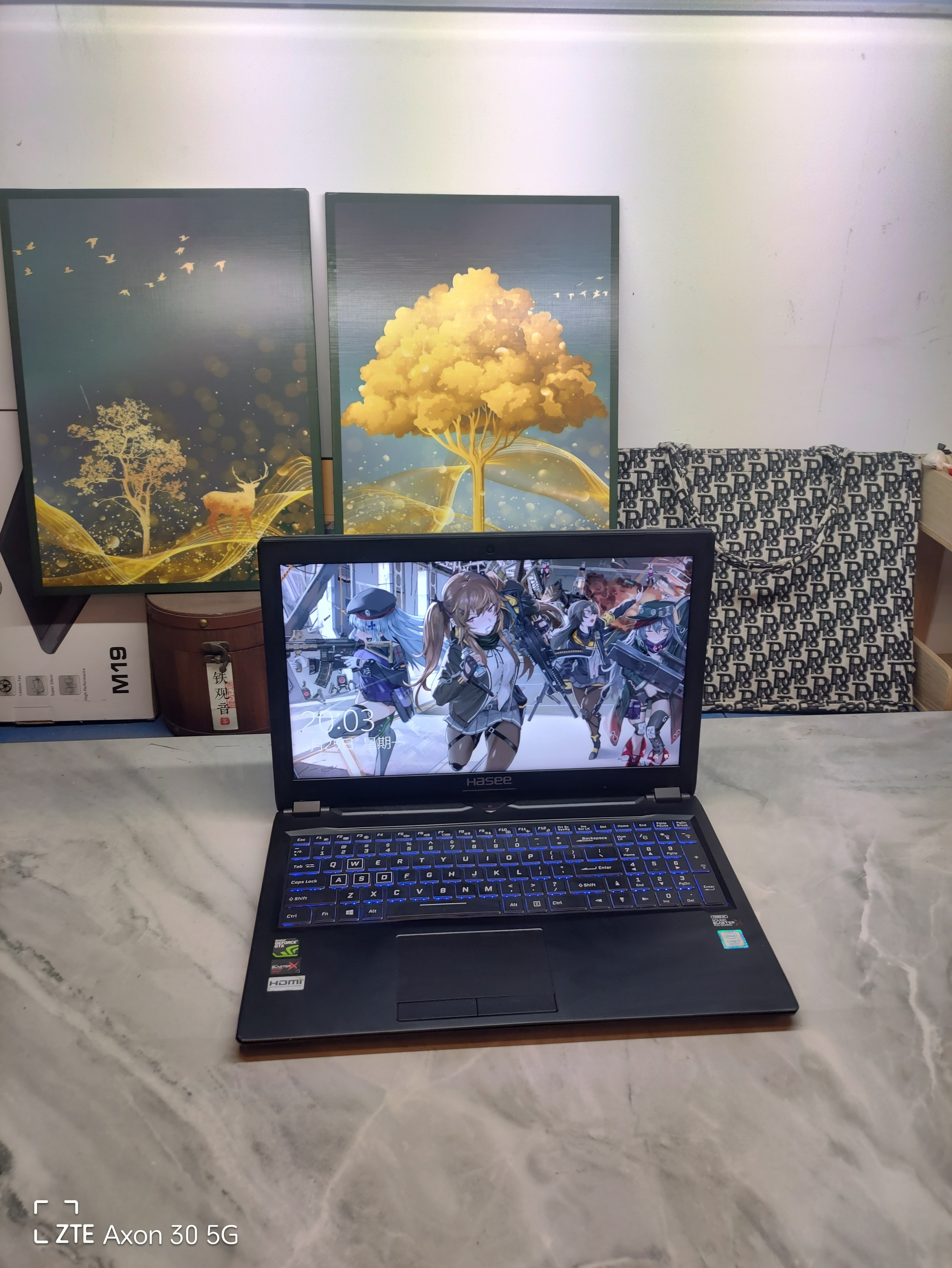 二手神舟P95xER游戏本i7六核GTX1060 6G独显办公游戏追剧都能用