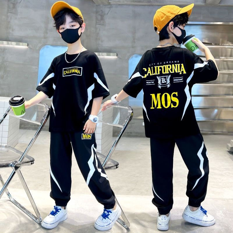 儿童装男童夏装套装2026新款运动夏季薄款中大童男孩夏款酷帅气潮