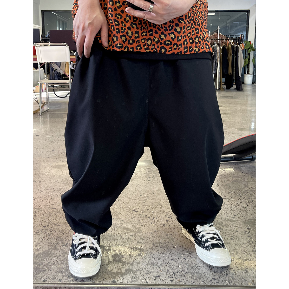 Medaigual夏季薄款垂感长裤男 跨档小脚哈伦裤街头宽松西装休闲裤