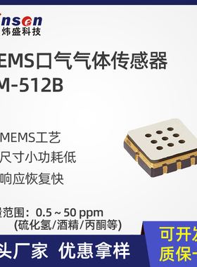 winsen炜盛GM-512B口气气体传感器硫化氢酒精异味检测仪探头元件