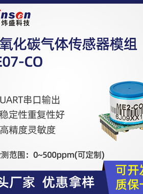 winsen炜盛ZE07-CO一氧化碳气体传感器模块气体浓度泄露检测元件