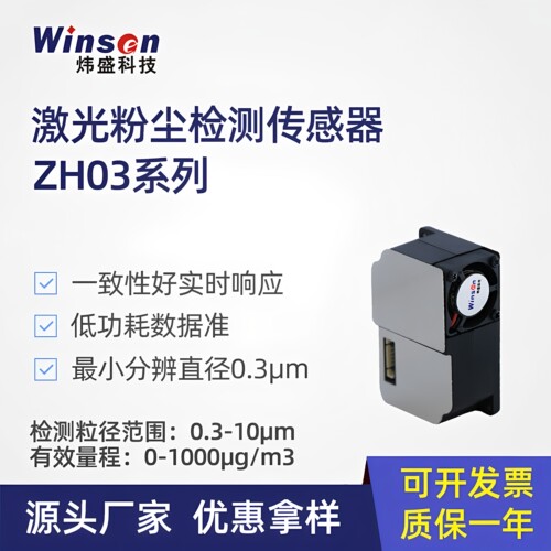 ZH03B激光粉尘PM2.5传感器模组