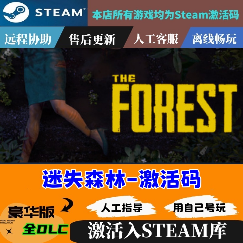 steam正版 迷失森林 The Forest 森林CDK  国区激活码KEY 电玩/配件/游戏/攻略 STEAM 原图主图