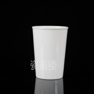 刘建锋窑-白胎大可乐杯  景德镇陶瓷高端茶具
