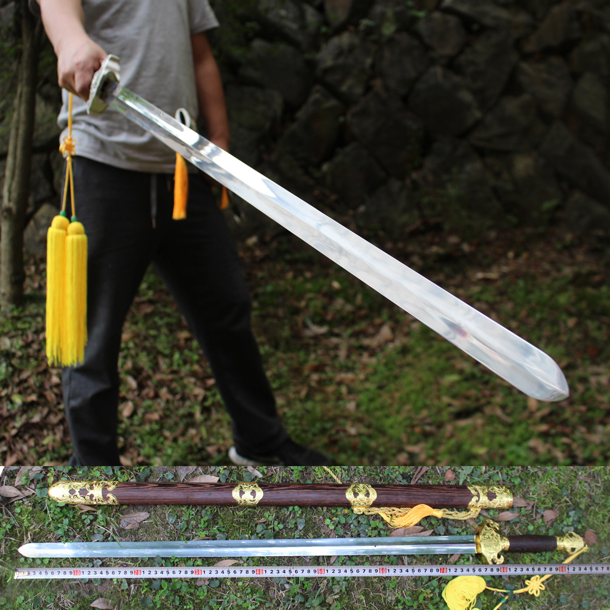 Longquan Tai Chi Sword Stainless steel perform A martial art Morning sword Town house The sword Cold weapon Soft Sword Edgein the Arts and crafts , Folk arts and crafts Features , Related sword , Swords  category - from Buy2taobao.com to provide professional Taobao agent buy service